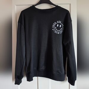 Black Graphic Men's Sweatshirt